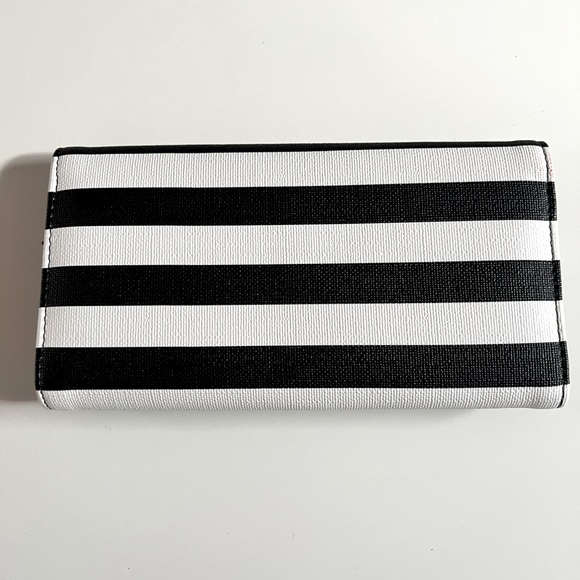 NWOT black and white striped wallet - Picture 2 of 6